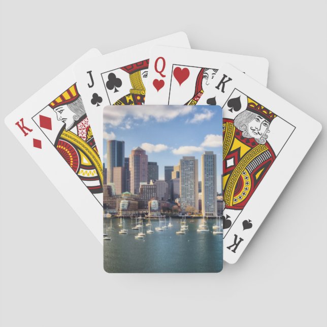 Baraja De Cartas Esquina de Boston frente al mar (Reverso)
