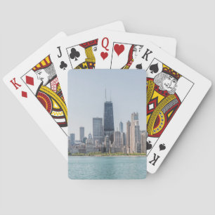 Baraja De Cartas Esquina De Chicago Con El Lago Michigan