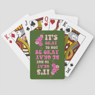 Baraja De Cartas ESTÁ BIEN NO ESTAR BIEN florido