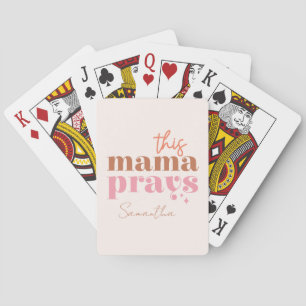 Baraja De Cartas Esta mamá reza - Diseño rústico de Boho