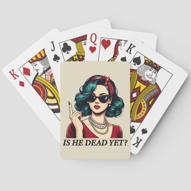 Baraja De Cartas ¿Está Muerto Aún Divertido Diciendo Humor Oscuro V (Reverso)