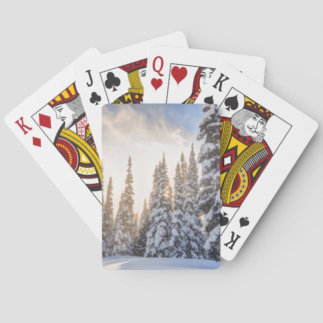 Baraja De Cartas Estación de esquí Crystal Mountain, cerca del mont (Reverso)