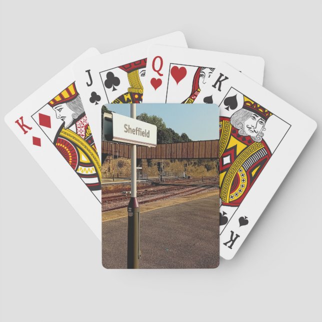 Baraja De Cartas Estación de Sheffield (Reverso)