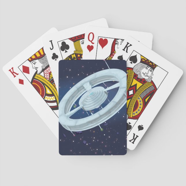 Baraja De Cartas Estación espacial (Reverso)