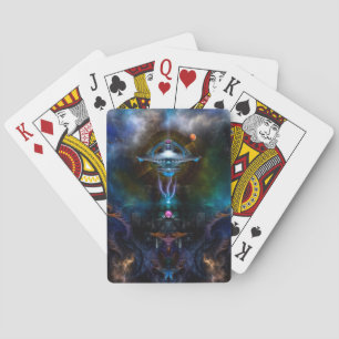 Baraja De Cartas Estación Espacial Ansarious Fractal Art