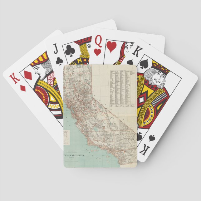 Baraja De Cartas Estado de California (Reverso)