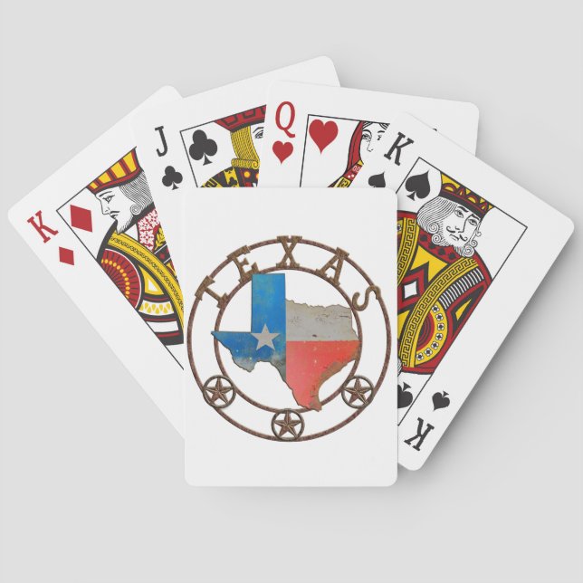 Baraja De Cartas Estado de Texas: Hierro Forjado (Reverso)