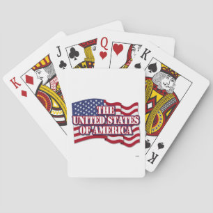 Baraja De Cartas Estados Unidos de América con bandera estadouniden