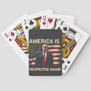Baraja De Cartas Estados Unidos es nuevamente respetado Trump, Esta