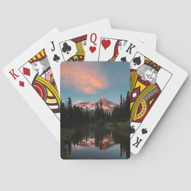 Baraja De Cartas Estados Unidos, estado de Washington. Rainier refl (Reverso)