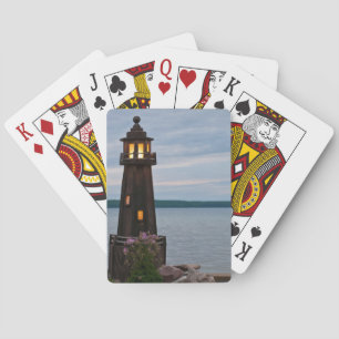 Baraja De Cartas Estados Unidos, Michigan. Faro de decoración de ja