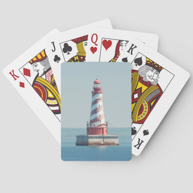 Baraja De Cartas Estados Unidos, Michigan, Grandes Lagos, Lago Mich (Reverso)