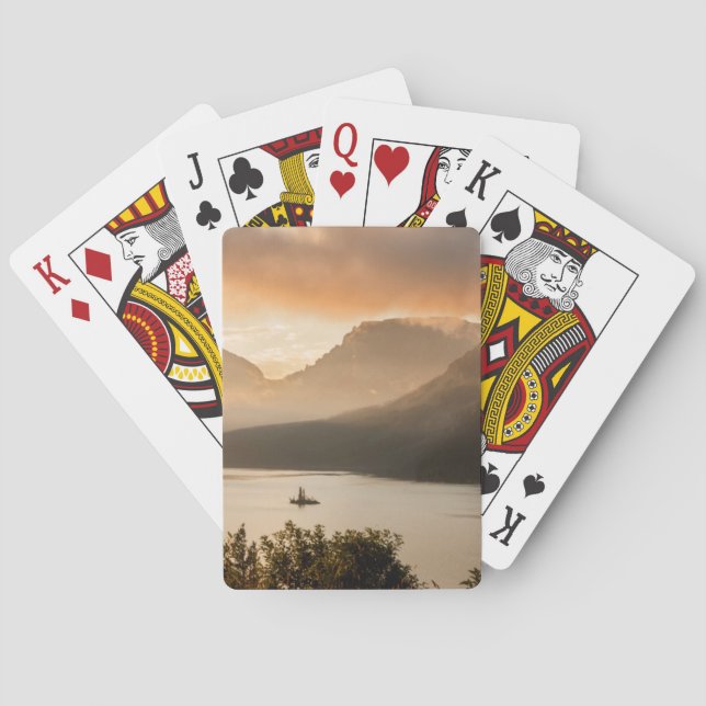 Baraja De Cartas Estados Unidos, Montana, Parque Nacional Glaciar.A (Reverso)