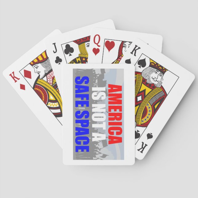 Baraja De Cartas Estados Unidos no es un espacio seguro (Reverso)