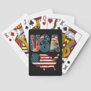 Baraja De Cartas Estados Unidos Patriótico 4 de julio Bandera de Es