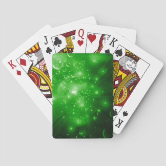 Baraja De Cartas Estallido de galaxia verde lima