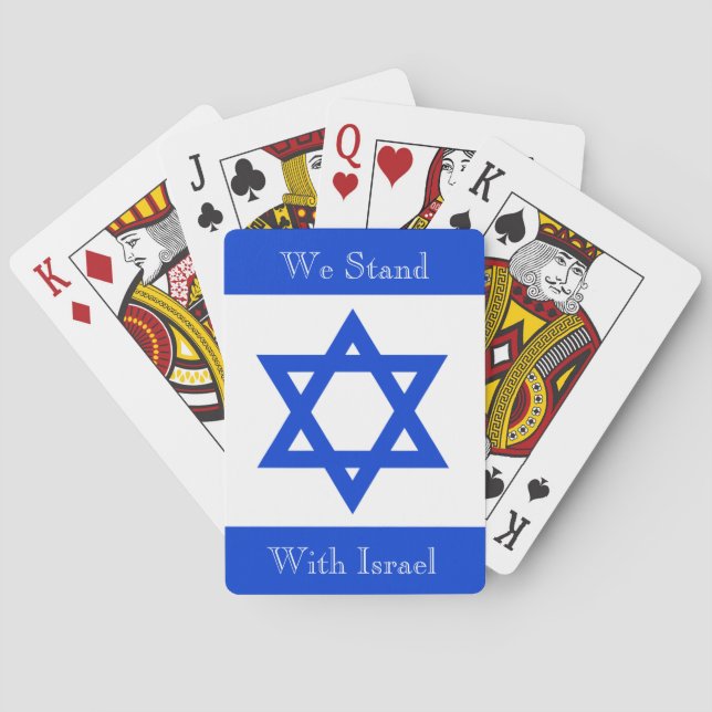 Baraja De Cartas Estamos Con Israel (Reverso)