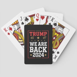 Baraja De Cartas Estamos de vuelta Trump Ganador de las elecciones