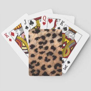 Baraja De Cartas Estampa De Animal De Leopardo Guepardo Moderno Fem