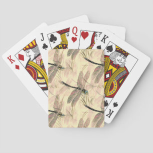 Baraja De Cartas Estampa vintage de libélula