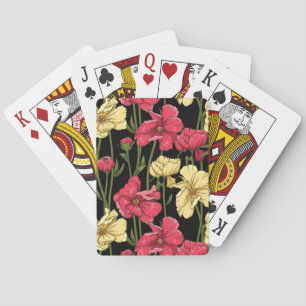 Baraja De Cartas Estampado de flores elegante 2