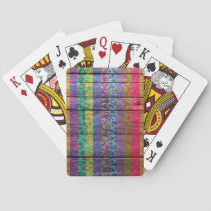 Baraja De Cartas Estampado de leopardo en madera #4