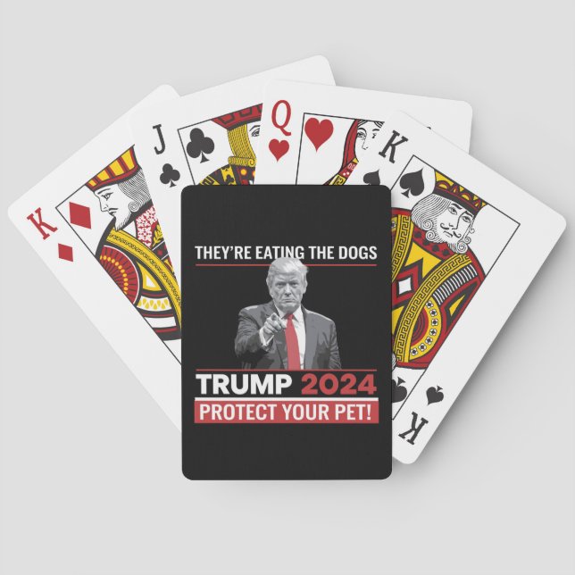 Baraja De Cartas Están comiendo a los perros el debate de Trump 202 (Reverso)