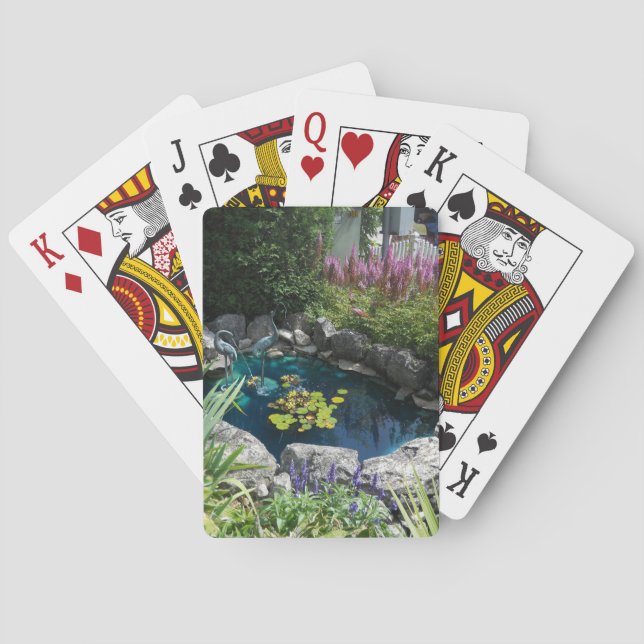 Baraja De Cartas Estanque de lirios  (Reverso)