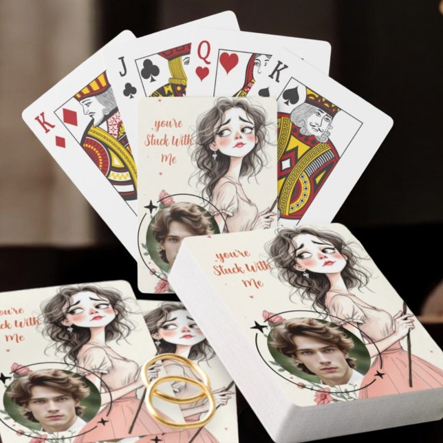 Baraja De Cartas Estás atascado conmigo (Subido por el creador)