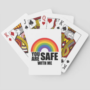 Baraja De Cartas Estás Seguro Conmigo Orgullo Arcoíris LGBTQ