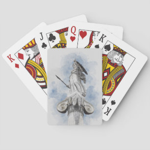 Baraja De Cartas Estatua clásica griega Athena