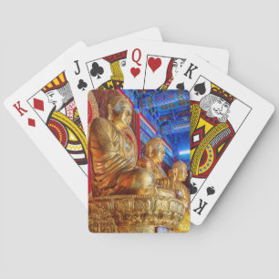 Baraja De Cartas Estatua de imagen de Buda chino tailandés