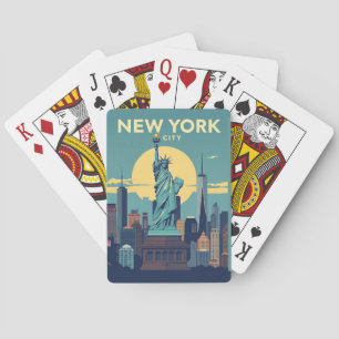 Baraja De Cartas Estatua de la Libertad de la Ciudad de Nueva York