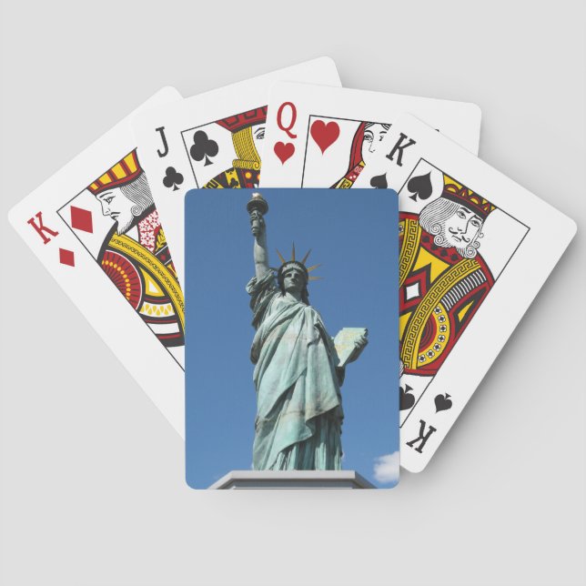 Baraja De Cartas Estatua de la Libertad, Odaiba, Tokio, Japón (Reverso)