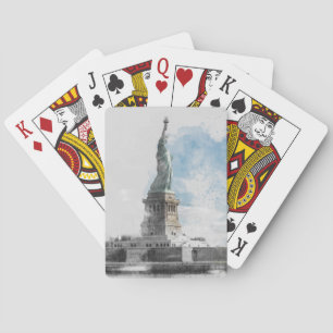 Baraja De Cartas Estatua de la NYC Tarjetas de Póquer Liberty - Man