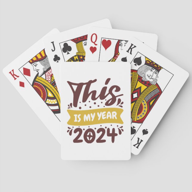 Baraja De Cartas Este es mi año 2024 (Reverso)