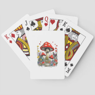 Baraja De Cartas Estética Cottagecore Hongo Goblincore Minimalista 