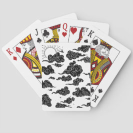 Baraja De Cartas Estética de patrón de nubes japonés