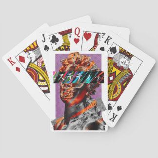 Baraja De Cartas Estética Vaporwave Futurismo Japonés