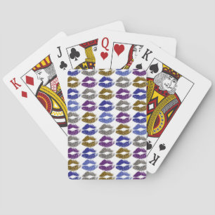 Baraja De Cartas Estilizados Labios Coloridos #40