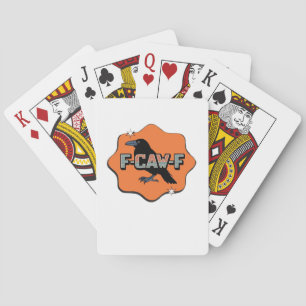Baraja De Cartas Estilo clásico casual trendy F Caw F