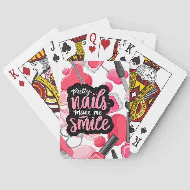 BARAJA DE CARTAS ESTILO DE ARTE DE NAILS (Reverso)