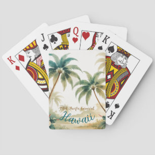 Baraja De Cartas Estilo de época Hawai Viajes Honolulu