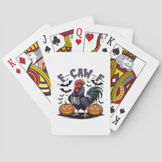 Baraja De Cartas Estilo gótico divertido cuervo humor F Caw F