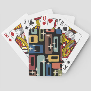 Baraja De Cartas Estilo Moderno de Mitad de Siglo