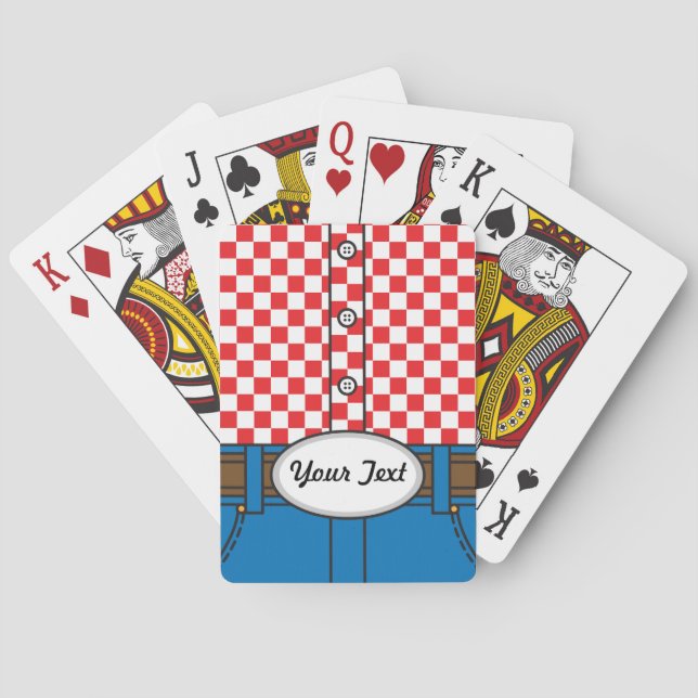 Baraja De Cartas Estilo occidental (con la hebilla del cinturón (Reverso)