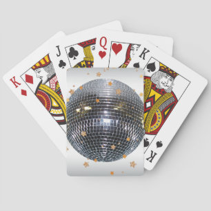 Baraja De Cartas Estilo retro 70s de la bola de discoteca