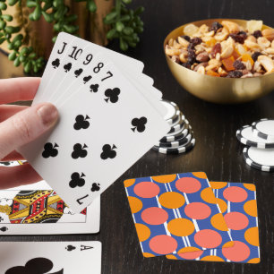 Baraja De Cartas Estilo retro de mediados de siglo con lunares nara