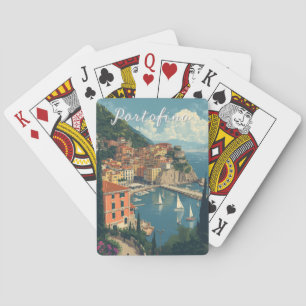 Baraja De Cartas Estilo Vintage Portofino Genova Italia