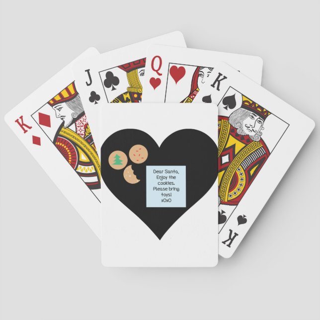 Baraja De Cartas Estimado Papá Noel - Por Favor Traiga Juguetes (Reverso)